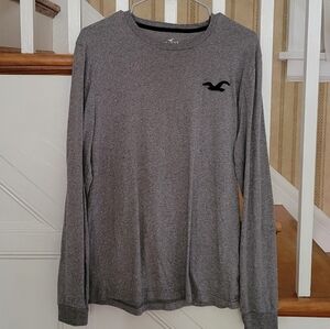 HOLLISTER Gray Long Sleeve Shirt Size Medium